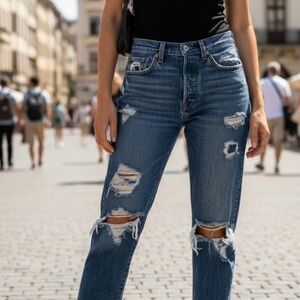 Levi's Classic Blue Distressed Jeans